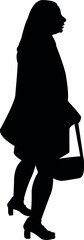 a woman body silhouette vector