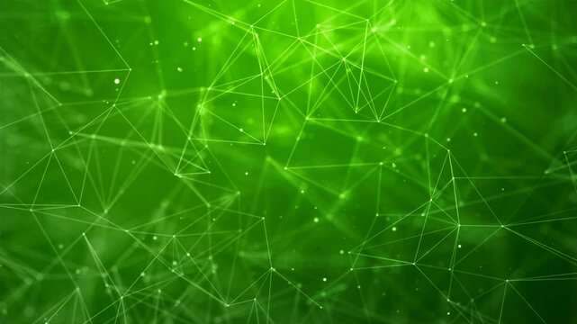 abstract line green light design motion wave contact data technology background
