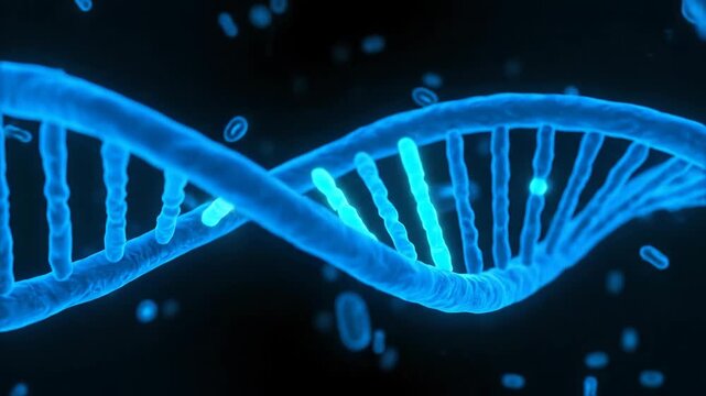 3D Animation of DNA Replication Fork Unwinding and Strand Formation