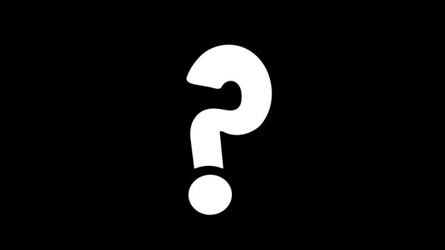 Question mark icon bundle, spinning red, black, green, and yellow search and inquiry animations with multiple styles, conceptual graphics for faq and support