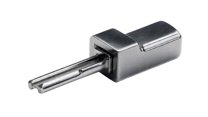 Metal Key Object on Dark Background