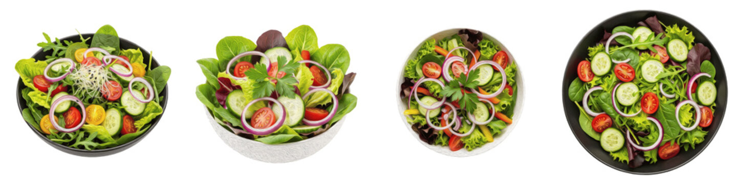 Fresh Garden Salad with Mixed Vegetables, Radish, Tomatoes, and Olives on Rustic Wooden Table
