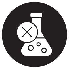 Chemical Free icon, Natural & Pure Living, Toxin-Free Lifestyle, Safe Organic Products, Clean and Green Choices, vector