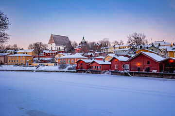 Fototapeta premium winter in the city