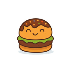 Sweet Chocolate Burger Vector Design