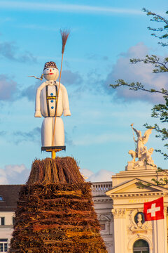Snowman, named Boogg at Sechselauten, annual traditional spring festival in Zurich, Switzerland