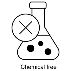 Chemical Free icon, Natural & Pure Living, Toxin-Free Lifestyle, Safe Organic Products, Clean and Green Choices
