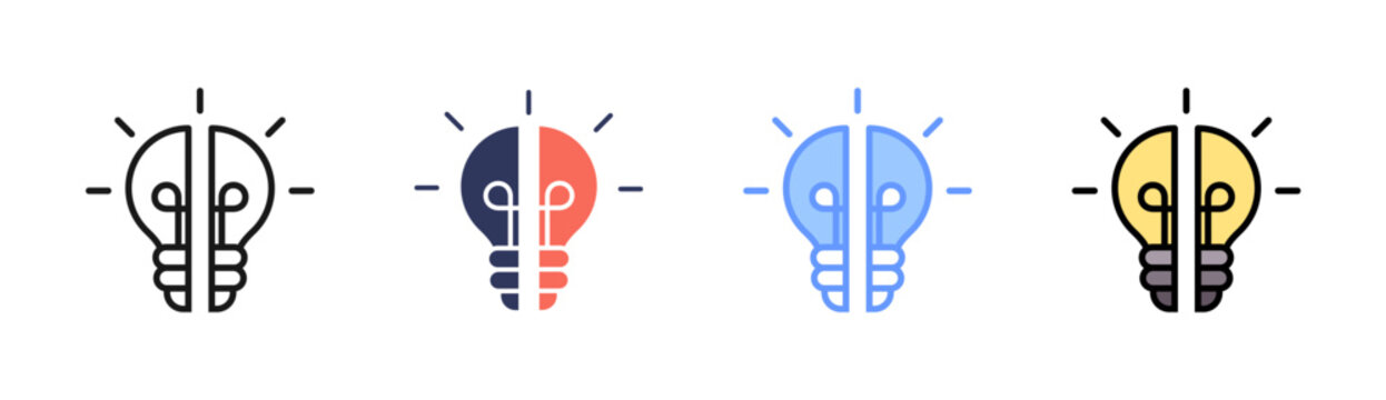 Knowledge Gaps Icon Set Multiple Style Collection