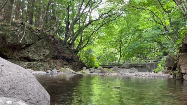 龍王峡の鉄道風景