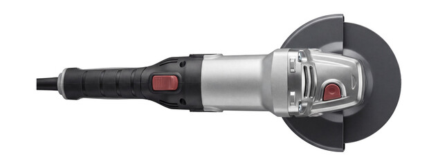 Angle grinder with a multi-position handle.