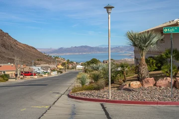 Wandcirkels Las Vegas Street scene in Boulder city Nevada.  © RG