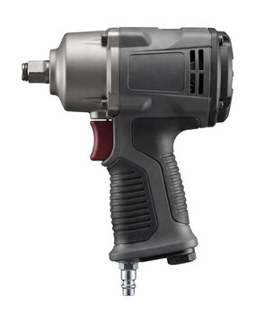 Composite body pneumatic impact wrench with a variable speed trigger.