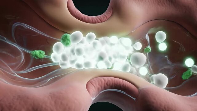 3D Visualization: Immune Cells Responding to Pathogens in Lymph Node
