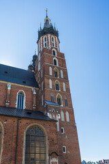 Fototapeta premium St Marys Basilica in Krakow, Poland.