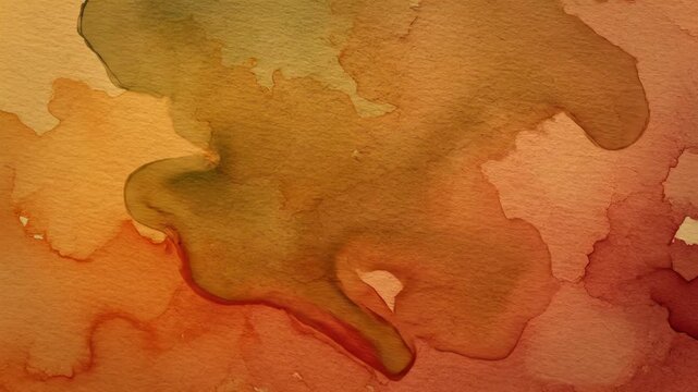 Abstract watercolor washes create a textured background. Earthy tones blend seamlessly in organic shapes.