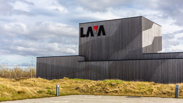 Hvolsv&ouml;llur, Iceland, 16.05.22. The Lava Center museum building with volcano and earthquake exhibition in Hvolsvollur, Iceland