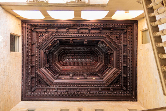 old wooden roof