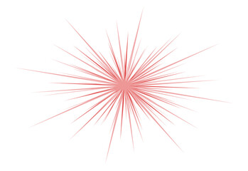 Fototapeta premium Radiant explosion graphic isolated on transparent background transparent background