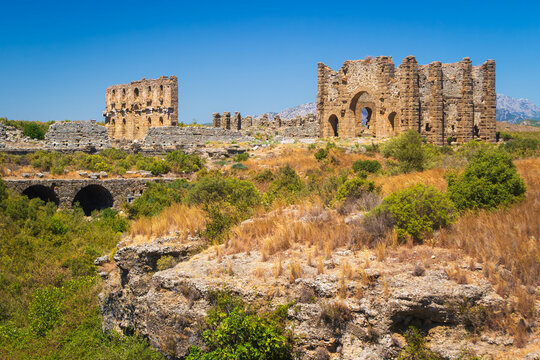 In the ruins of ancient Aspendos