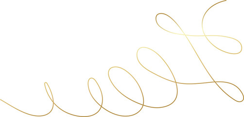 Obraz premium Spiral and swirl golden line icon. Design decoration
