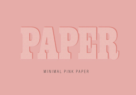 Embossed Paper Letterpress Text Effect