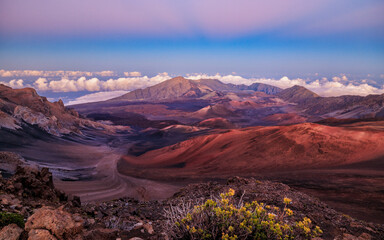 Dusk at Haleakalā Crater from Pā Kaʻoao Overlook