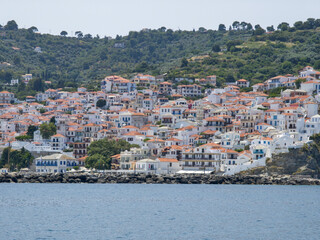 Obraz premium Coastline of Skopelos island, Sporades, Thessaly, Greece