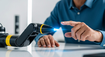 Outil technologique projetant un faisceau lumineux