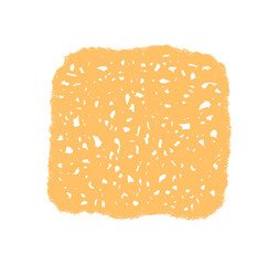 Organic chalk frame with wavy texture forms a square background. Scribble border and grunge rectangle style blend with text and icon elements. Ideal for bold text, banner, mockup designs.