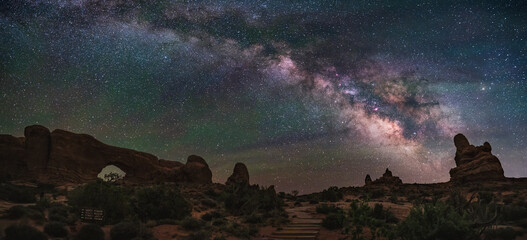 Windows Milky Way and Air Glow