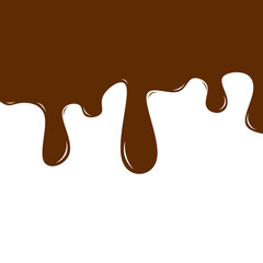 melted chocolate dripping on white background, chocolate melted wave Background. chocolate fluid background. chocolate liquid.