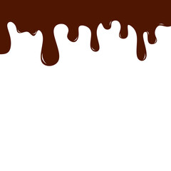 melted chocolate dripping on white background, chocolate melted wave Background. chocolate fluid background. chocolate liquid.