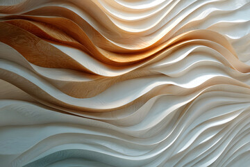 Obraz premium Colorful textured waves create a vibrant pattern in a modern art display