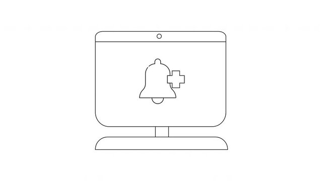 Computer Notification Icon Animation - A Simple Design.