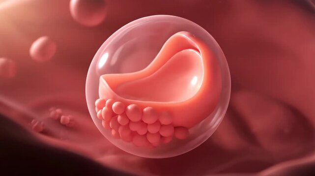 3D Visualization of Human Embryo Development Stages in Amniotic Sac