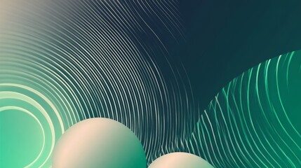 Gradient geometric pattern with circles and lines 