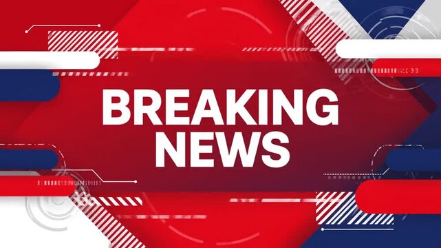 Modern news-style motion graphics video featuring dynamic broadcast visuals and clean design, suitable for news intros, updates, reports, and media presentations.