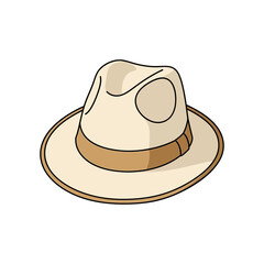 Fedora Hat Illustration