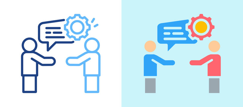 Social Skills line color icon