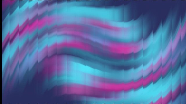 Vibrant abstract wave pattern with swirling blue, pink, and purple hues, dynamic movement, and blurred lines, creating a mesmerizing visual effect.
