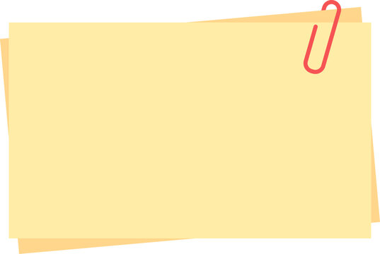 클립 달린 메모지