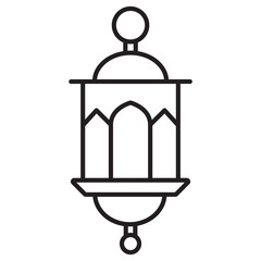 Ramadan Mubarak Lattern Icon Vector