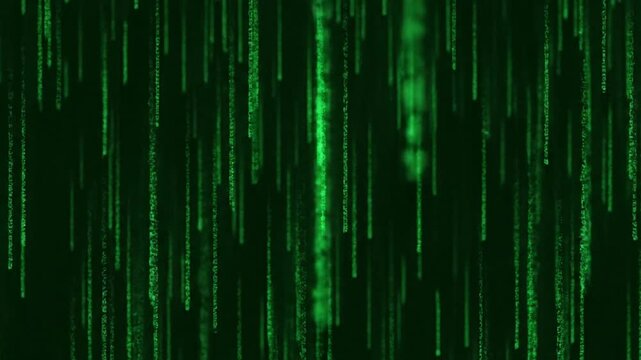 Matrix Code Rain Background Animation.