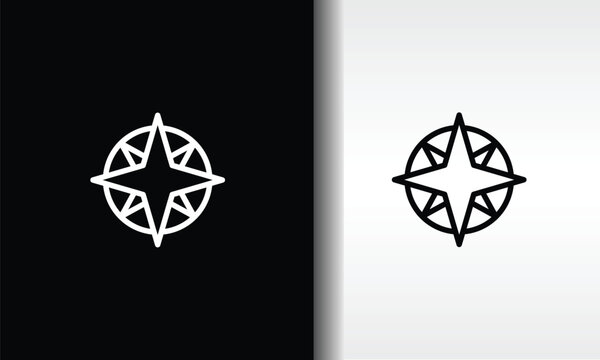 Cardinal Direction Vector, Icon Or Logo Sign Isolated Symbol Illustration