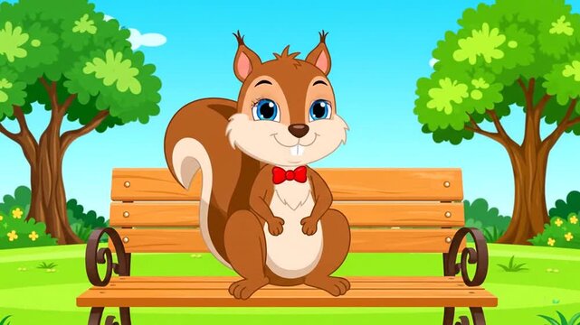 Cartoon squirrel