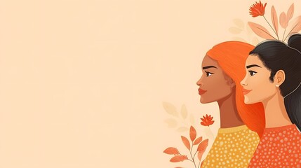 Women's history month illustration.