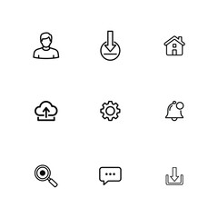 Minimalist Linear UI UX Icon Set for Web and Mobile Applications