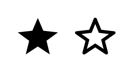 Star icons in solid and outline styles, representing quality and favorites
