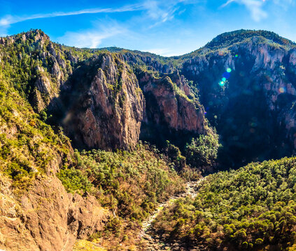 Basaseachi Canyon and Waterfall, Chihuahua, in the Sierra Tarahumara, Mexico
