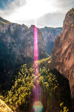 Basaseachi Canyon and Waterfall, Chihuahua, in the Sierra Tarahumara, Mexico